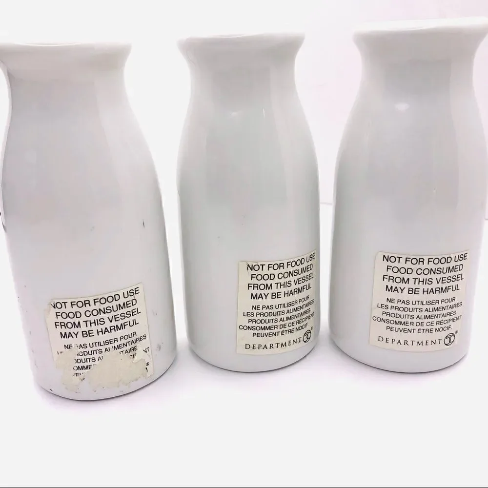 Dept 56 “Bundle of Joy” Mini Ceramic Vases – Set of 3